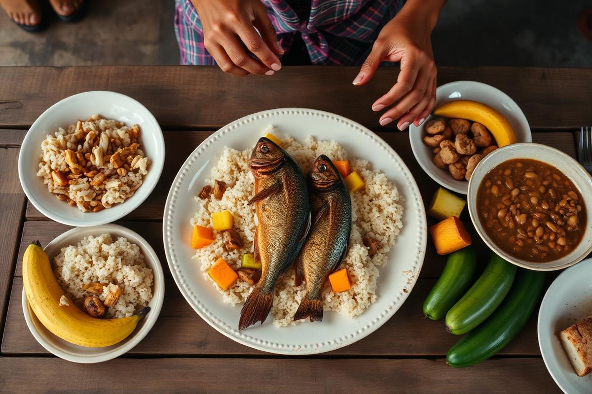 Traditional Roatán island food served fresh